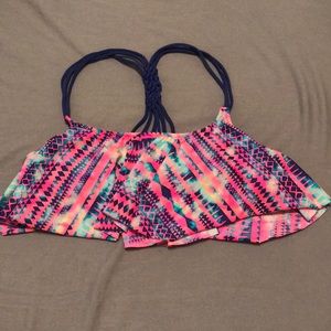 Victoria’s Secret PINK! Flounce Bikini Top- Small